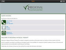 Tablet Screenshot of kearnyphysicaltherapy.com